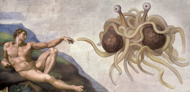 Latający Potwór Spaghetti: Parodia religii, która zmienia debatę o ewolucji Latający Potwór Spaghetti: Parodia religii, która zmienia debatę o ewolucji