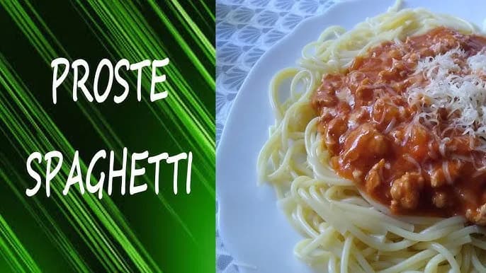 Prosty przepis na spaghetti z sosem pomidorowym i mięsem mielonym Prosty przepis na spaghetti z sosem pomidorowym i mięsem mielonym